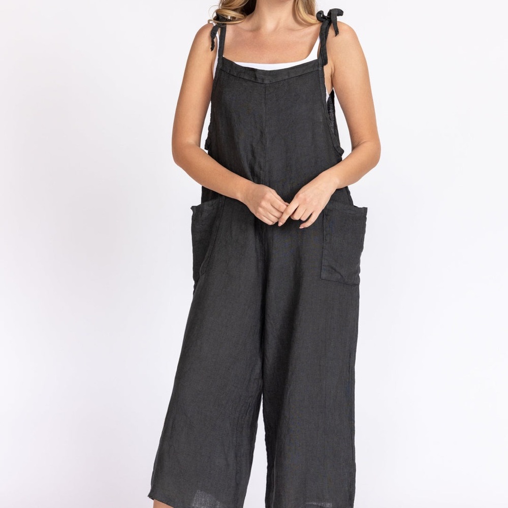 Black Linen Jumpsuit